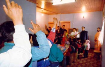 Church service in Bhutan