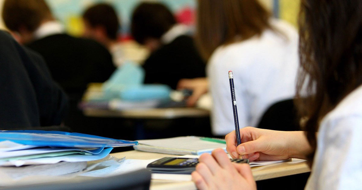 Students in a classroom