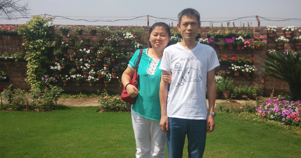 Pastor Hao Zhiwei and her late husband - Photo: ChinaAid