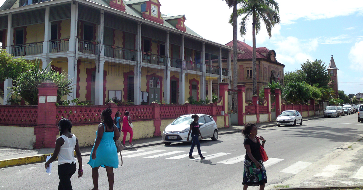 A street in Saint-Laurent du Maroni