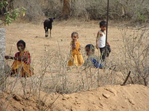 Farm family in India