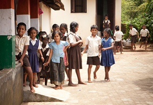 School children in India