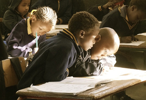 African children in school