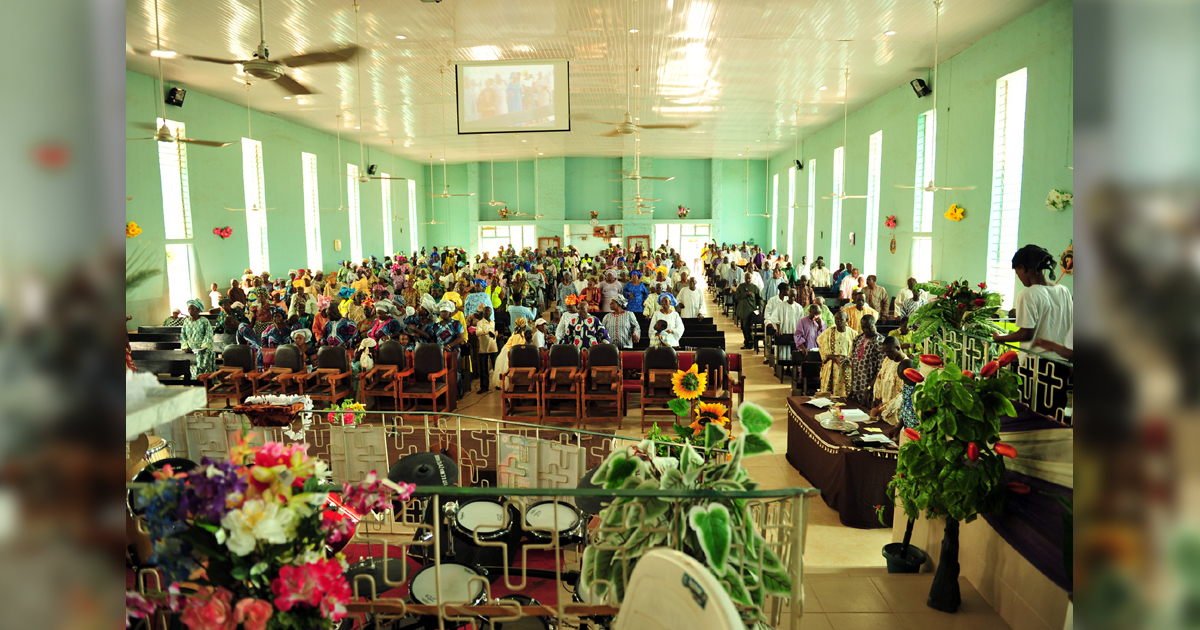 A congregation in Nigeria