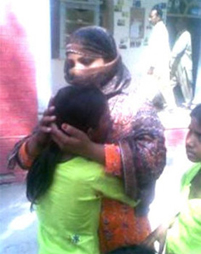 Asia Bibi and her girls in 2010