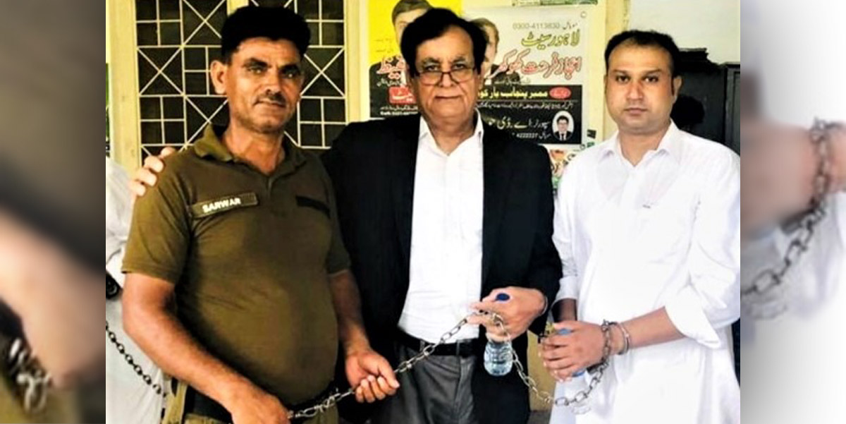 Asif Pervaiz (right) and his attorney (center) - Photo: Morning Star News