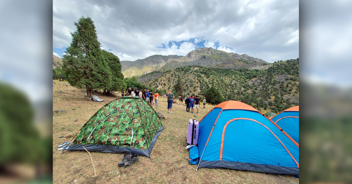 Youth camp in the mountains